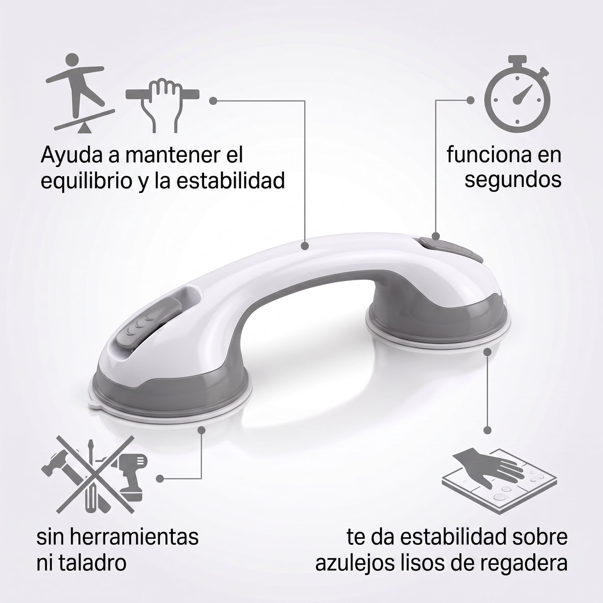 SafeGrip — Barra de Sujeción sin Taladro