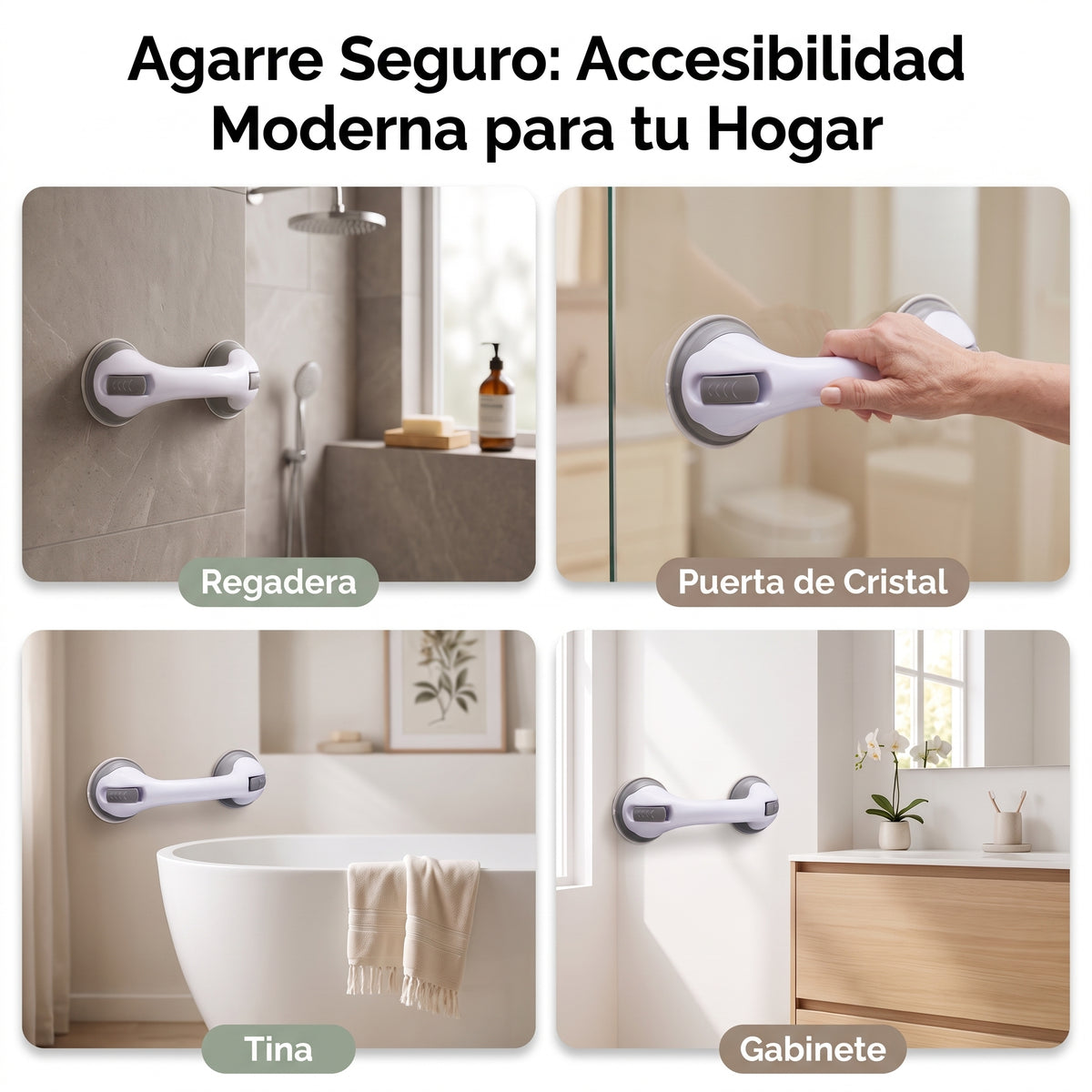 SafeGrip — Barra de Sujeción sin Taladro