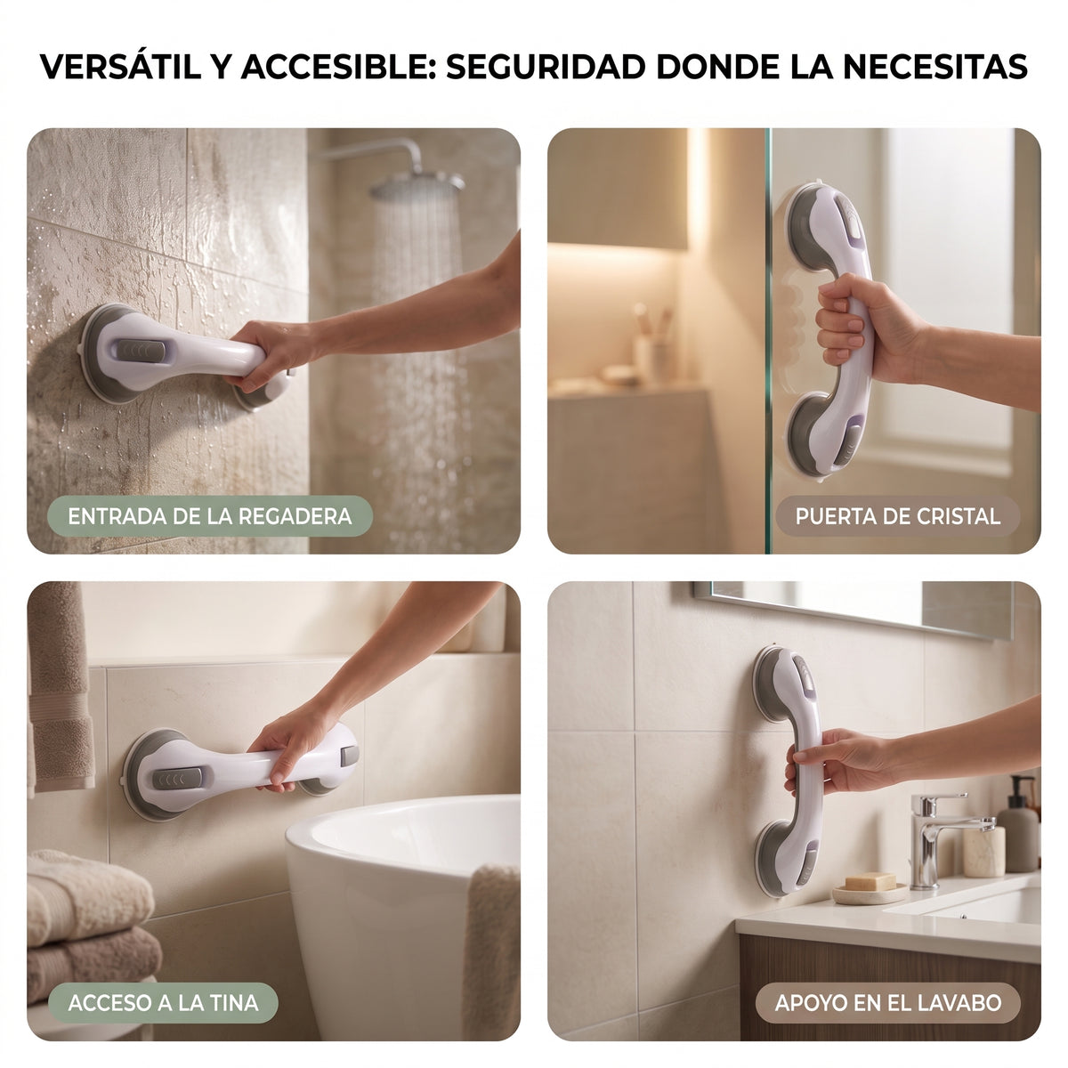 SafeGrip — Barra de Sujeción sin Taladro