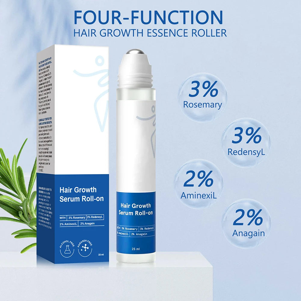 Rosemary Hair Growth Serum Hair Loss Prevent Nourishing Serum Treatments Natural Plant Extracts for Thinning Hair Women